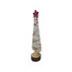 Picture of CHRISTMAS WOODEN TREE WITH RED STAR 24CM